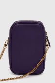 Шкіряна сумка Pinko колір фіолетовий