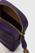 Шкіряна сумка Pinko колір фіолетовий