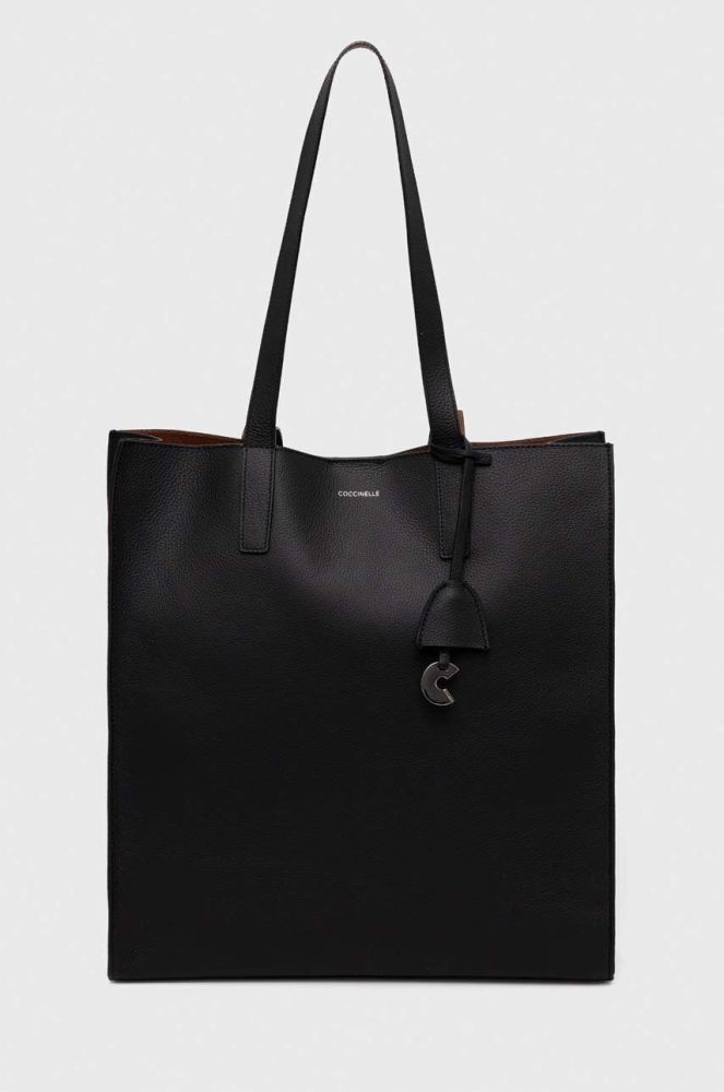 Шкіряна сумочка Coccinelle колір чорний (3382091)