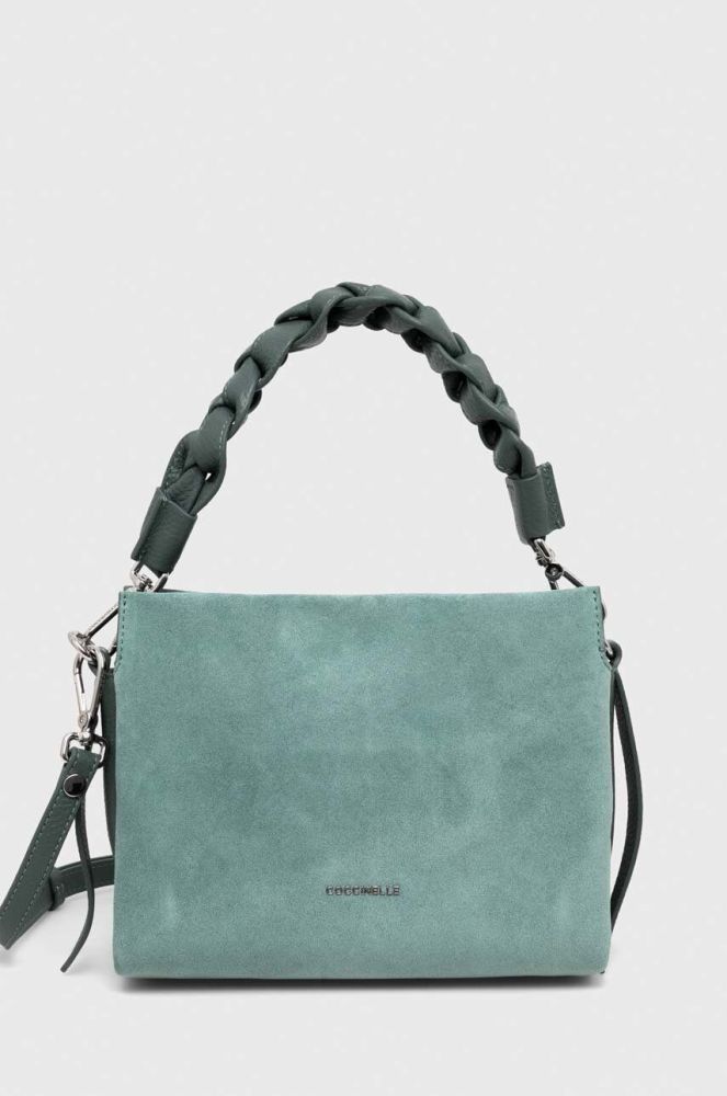 Замшева сумочка Coccinelle колір зелений (3373543)