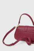 Шкіряна сумочка Coccinelle колір бордовий (3373549)