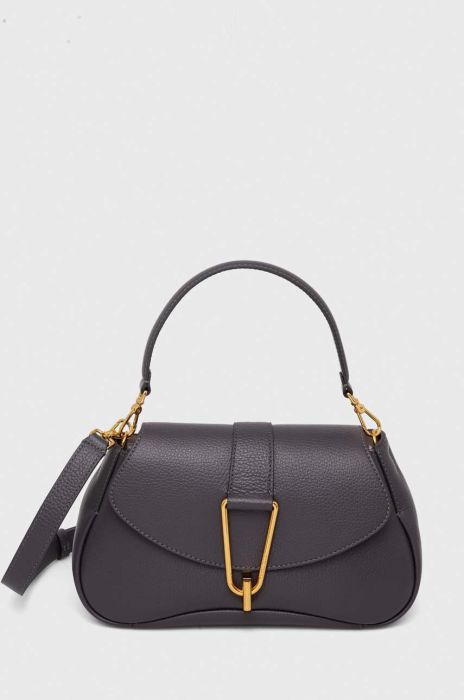 Шкіряна сумочка Coccinelle колір бірюзовий