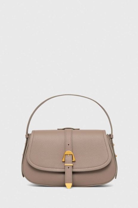 Шкіряна сумочка Coccinelle колір бежевий (3375416)