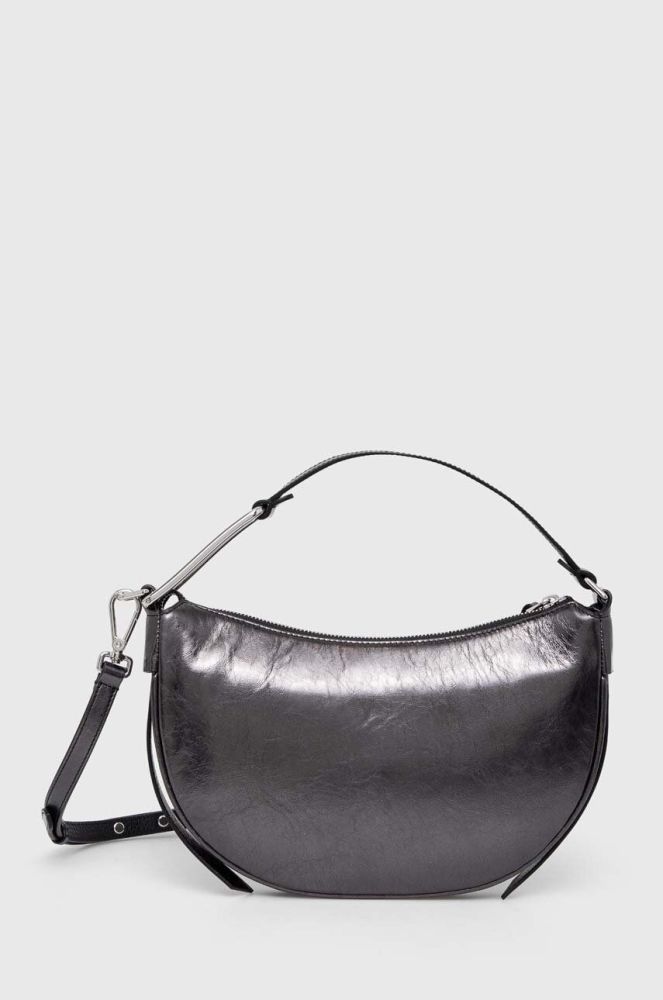 Шкіряна сумочка Coccinelle колір сірий (3373555)