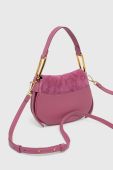 Замшева сумочка Coccinelle колір рожевий (3373564)