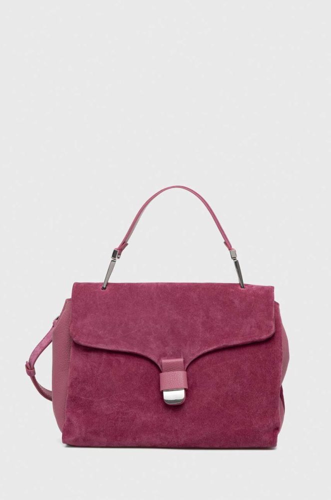 Замшева сумочка Coccinelle колір рожевий (3373566)
