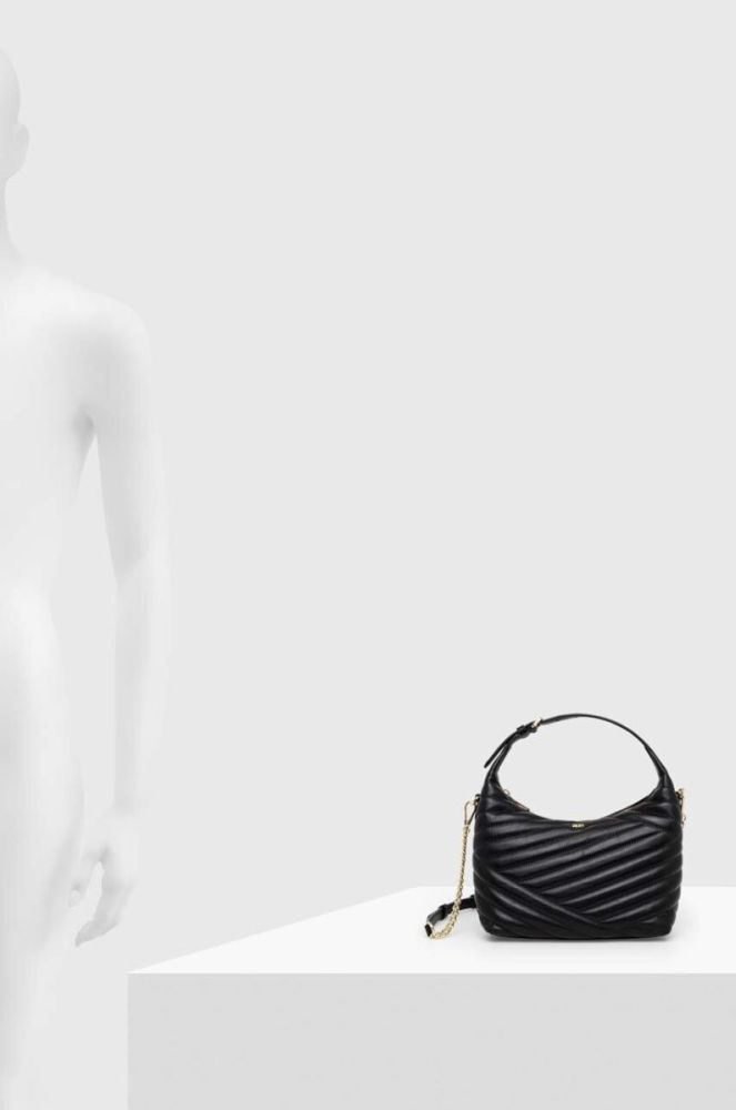 Шкіряна сумочка Dkny колір чорний (3291031) фото 6