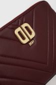 Шкіряна сумочка Dkny колір бордовий (3281957)