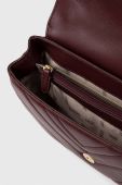 Шкіряна сумочка Dkny колір бордовий (3281959)