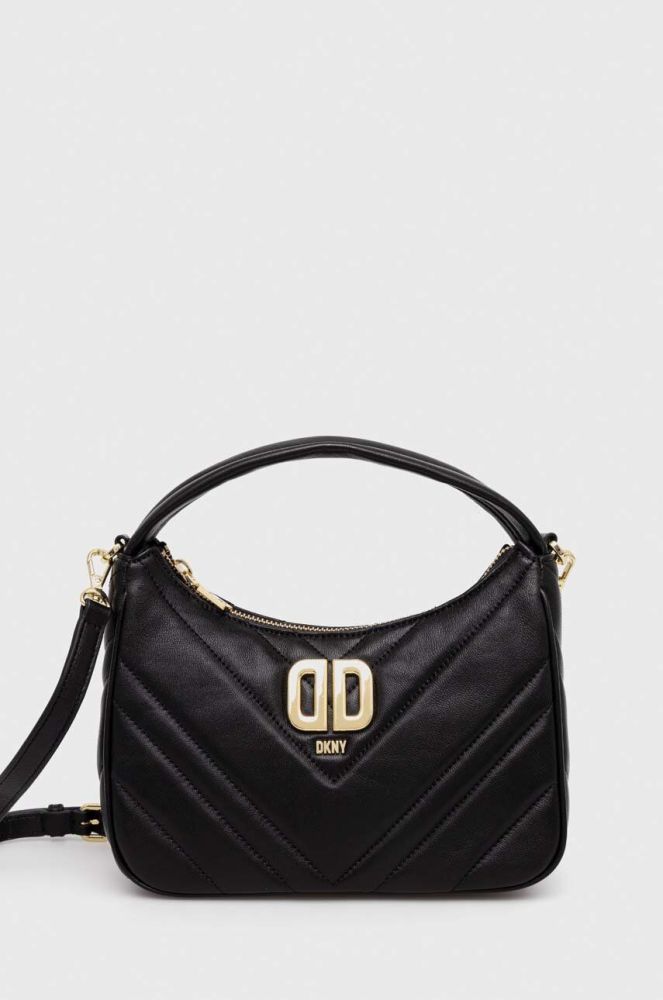Шкіряна сумочка Dkny колір чорний (3281971)