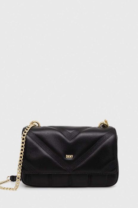 Шкіряна сумочка Dkny колір чорний (3281974)
