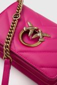 Шкіряна сумочка Pinko колір рожевий (3439534)