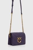 Шкіряна сумочка Pinko колір фіолетовий (3439536)
