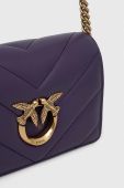 Шкіряна сумочка Pinko колір фіолетовий (3439536)