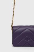 Шкіряна сумочка Pinko колір фіолетовий (3439536)