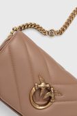 Шкіряна сумочка Pinko колір коричневий (3439541)