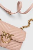 Шкіряна сумочка Pinko колір рожевий (3510487)