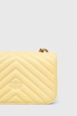 Шкіряна сумочка Pinko колір жовтий (3510484)