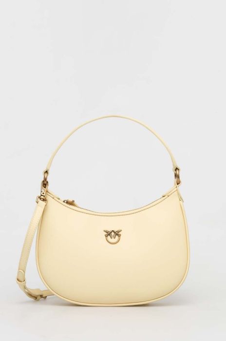 Шкіряна сумочка Pinko колір жовтий (3432549)