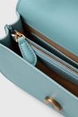 Шкіряна сумочка Pinko колір блакитний (3432462)