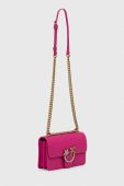 Шкіряна сумочка Pinko колір рожевий (3439555)