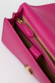 Шкіряна сумочка Pinko колір рожевий (3439555)