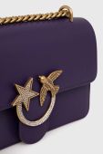 Шкіряна сумочка Pinko колір фіолетовий (3439557)