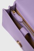Шкіряна сумочка Pinko колір фіолетовий (3439558)