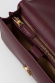 Шкіряна сумочка Pinko колір бордовий (3439556)