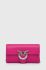 Шкіряна сумка Pinko колір рожевий (3439560)