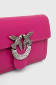 Шкіряна сумка Pinko колір рожевий (3439560)