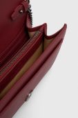 Шкіряна сумка Pinko колір бордовий (3439562)