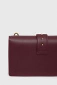 Шкіряна сумочка Pinko колір бордовий (3439565)
