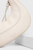 Шкіряна сумочка Pinko колір білий (3432468)