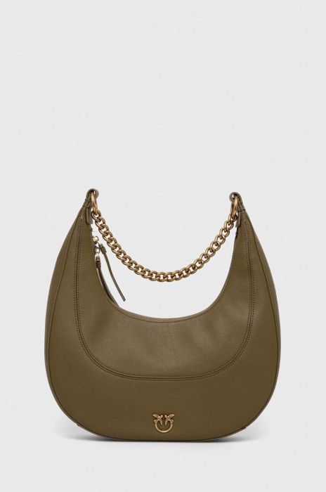 Шкіряна сумочка Pinko колір коричневий (3432477)