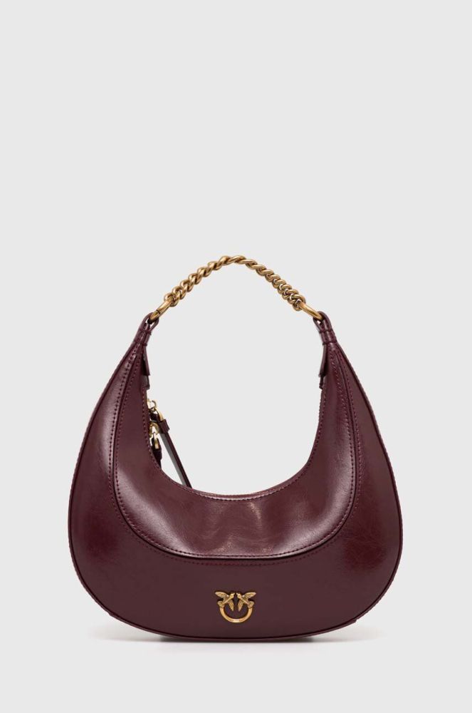 Шкіряна сумочка Pinko колір коричневий (3432482)