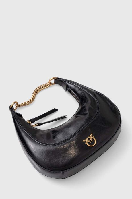 Шкіряна сумочка Pinko колір чорний (3432484)