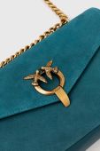 Замшева сумочка Pinko колір бірюзовий (3432502)