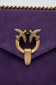 Замшева сумочка Pinko колір фіолетовий (3432505)