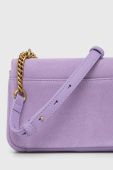 Замшева сумочка Pinko колір фіолетовий (3432506)