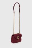 Замшева сумочка Pinko колір бордовий