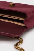 Замшева сумочка Pinko колір бордовий