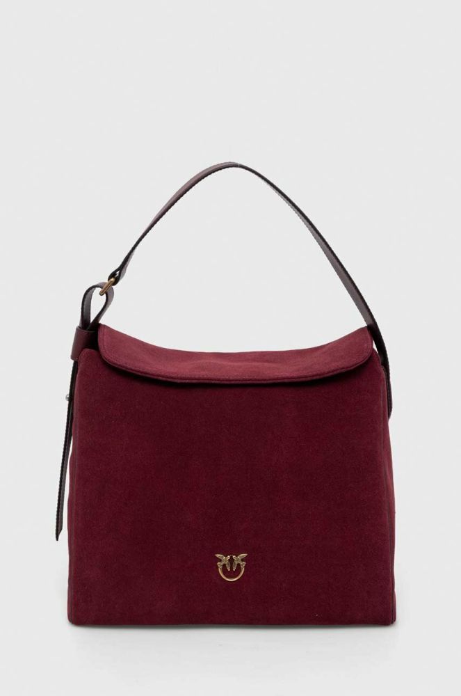 Замшева сумочка Pinko колір коричневий (3432556)