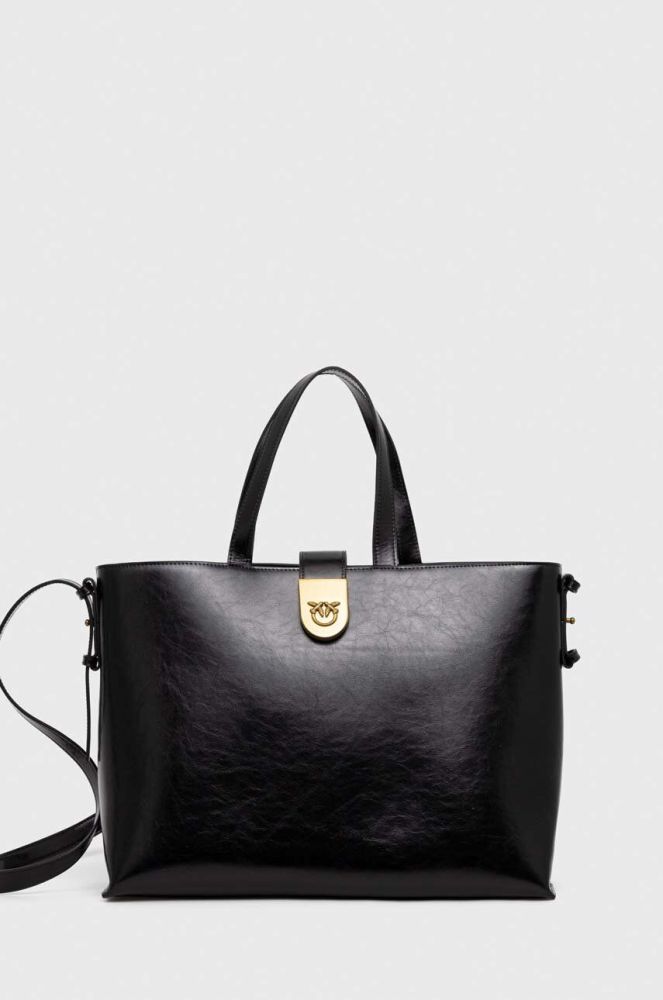 Шкіряна сумочка Pinko колір чорний (3512930)