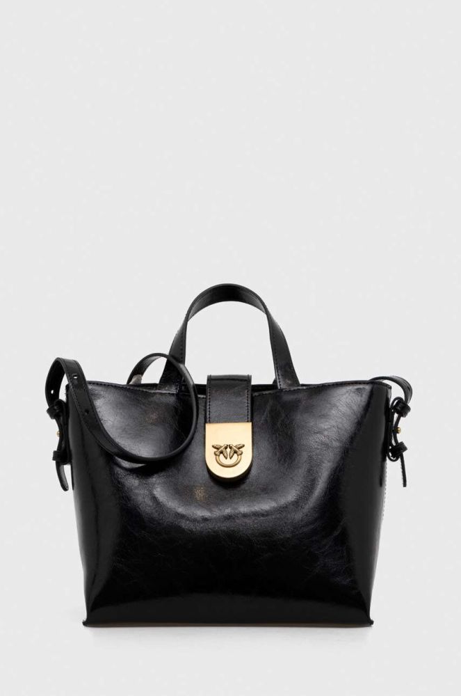Шкіряна сумочка Pinko колір чорний (3447620)
