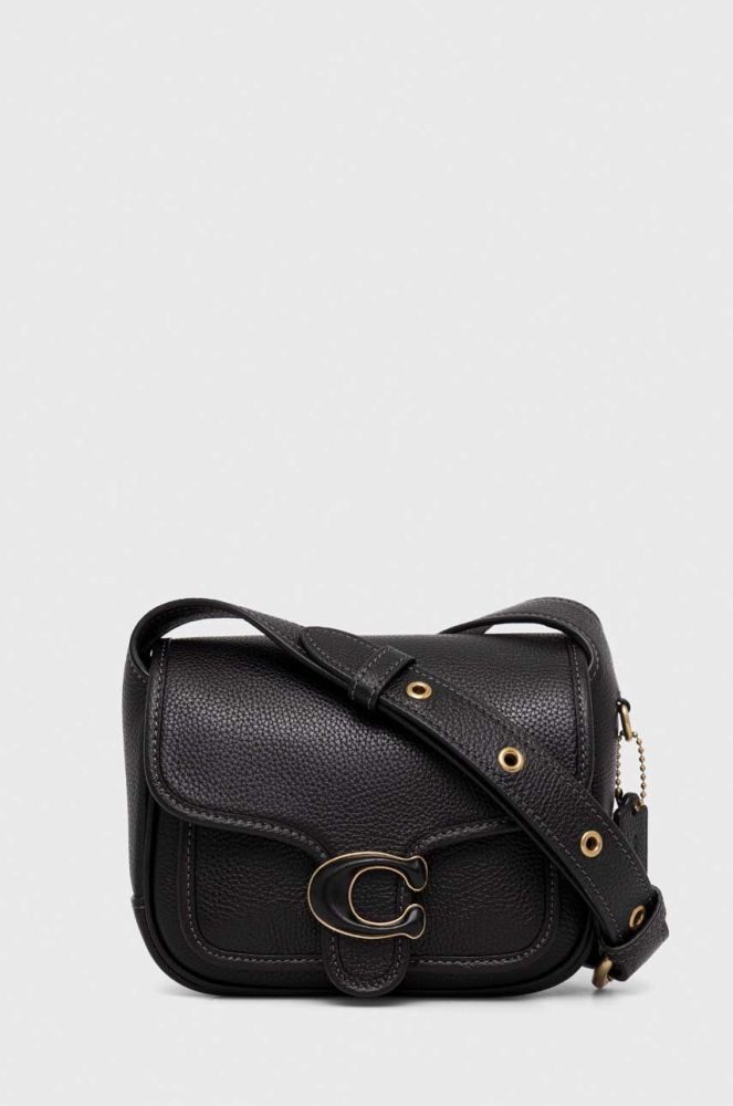 Шкіряна сумочка Coach колір чорний (3262933)
