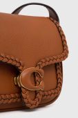Шкіряна сумочка Coach Tabby Messenger 19 колір коричневий