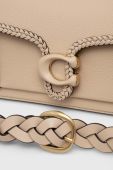 Шкіряна сумочка Coach Tabby Shoulder Bag 26 колір бежевий