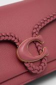 Шкіряна сумочка Coach Tabby Shoulder Bag 26 колір рожевий