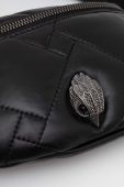 Шкіряна сумка на пояс Kurt Geiger London колір чорний